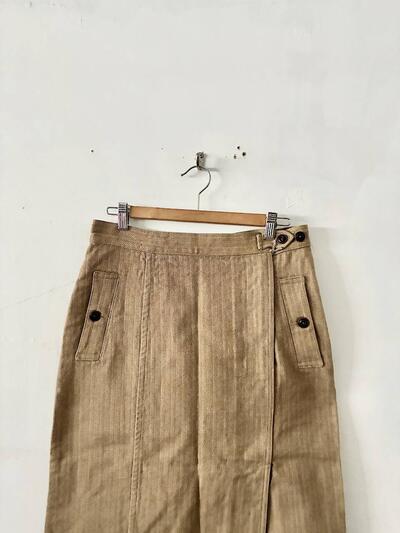 【未使用】45R  コットン スカート キャメル SIZE 03  画像2