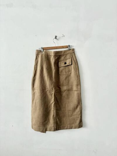 【未使用】45R  コットン スカート キャメル SIZE 03  画像5
