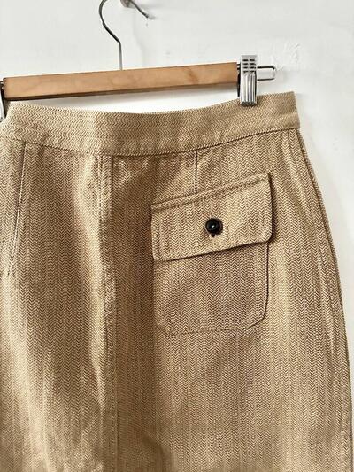 【未使用】45R  コットン スカート キャメル SIZE 03  画像8