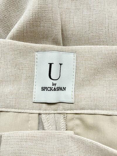 U by SPICK & SPAN  タック入りテーパードパンツ 画像6