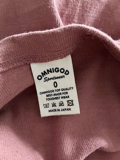 【美品】OMNIGOD ボートネック ワイド カットソー プルオーバー 画像8