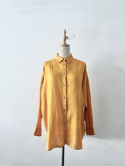 Spick & Span リネン ワイド チュニック シャツ 画像1