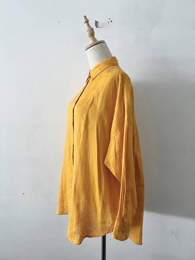 Spick & Span リネン ワイド チュニック シャツ 画像4