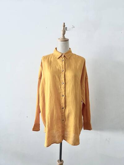 Spick & Span リネン ワイド チュニック シャツ 画像8