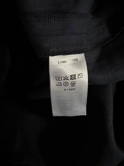 【美品】wafu. リネン ウエスト タック ロング ワンピース 画像10