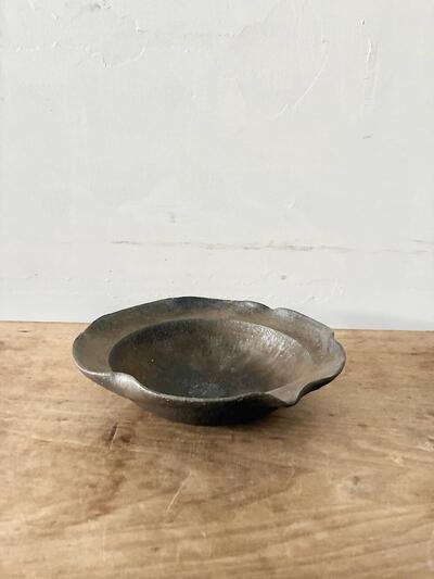 藤原純 7寸深鉢 サビ 信楽焼 約21cm 盛鉢 画像1