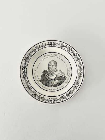 【専用】2枚おまとめ　【フランスアンティーク】Creil&Montereau　肖像画皿 画像1