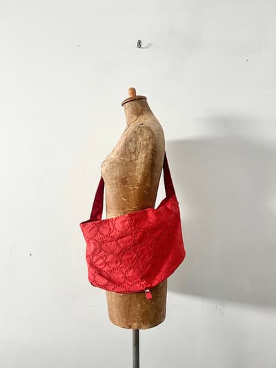 【未使用】mina perhonen　tambourine　小　ボディバッグ　RED　vs9884 画像1