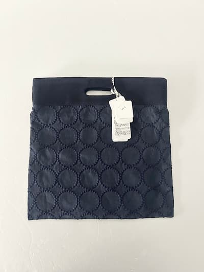 【未使用】mina perhonen　tambourine　flag bag　navy  画像1