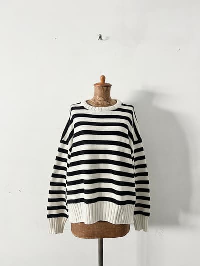 SLOBE IENA   バルキーコットンプルオーバー　ニット 画像1