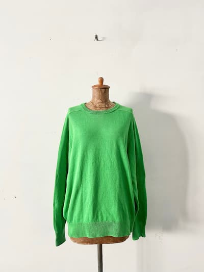 MORRIS &SONS　ニットプルオーバー　グリーン 画像1