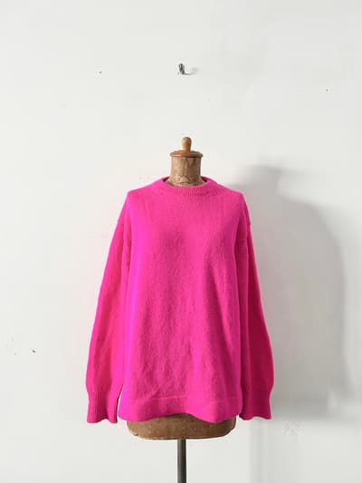 homspun　シェットランドプルオーバー　ピンク 画像1