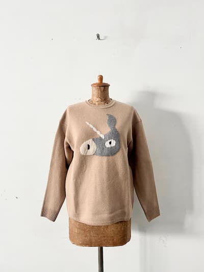 【美品】mina perhonen　unichours　プルオーバーニット　サイズ36 画像1