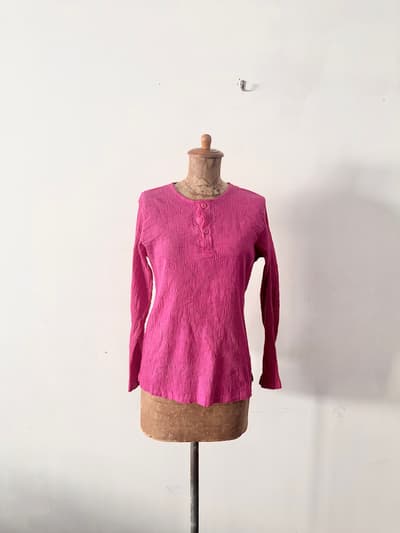 ヂェン先生の日常着 Henley Neck Top 画像1