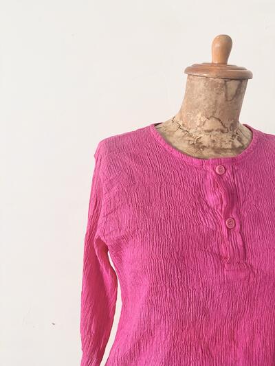 ヂェン先生の日常着 Henley Neck Top 画像2