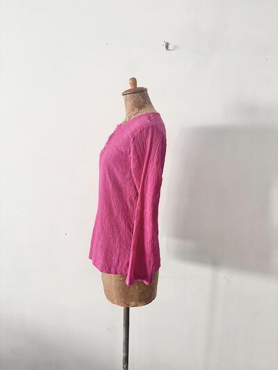 ヂェン先生の日常着 Henley Neck Top 画像4