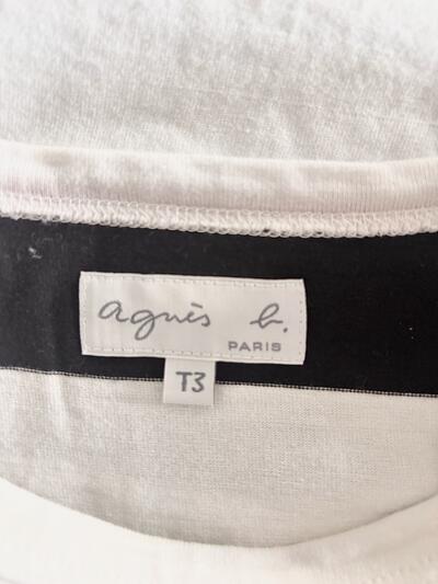 agnes b. ボーダー カットソー 画像7