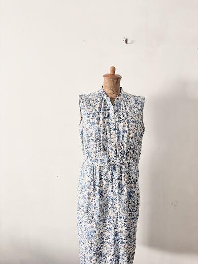 【美品】lelill リバティフランダースリネン ワンピース 画像8