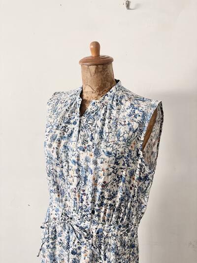 【美品】lelill リバティフランダースリネン ワンピース 画像7