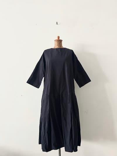 【未使用】Gauze　コットンワンピースネイビースペースG 306 画像1