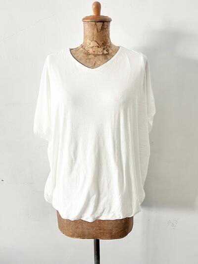 【未使用】harmonie Tシャツ オフホワイト 画像5