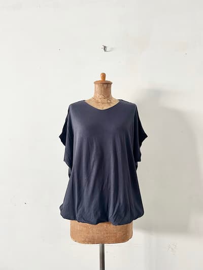 【未使用】harmonie Tシャツ ダークネイビー 画像1