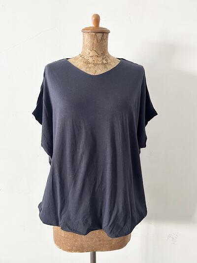 【未使用】harmonie Tシャツ ダークネイビー 画像5