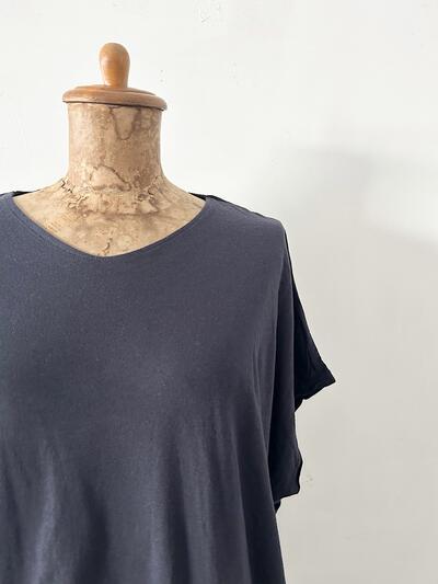 【未使用】harmonie Tシャツ ダークネイビー 画像2