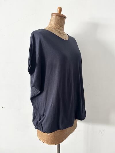 【未使用】harmonie Tシャツ ダークネイビー 画像3