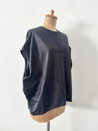 【美品】harmonie プルオーバー  ダークネイビー 画像4