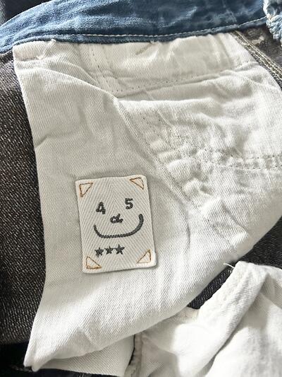 【美品】45R　ツイードデニムペインターSK　重　定価50600円 画像10
