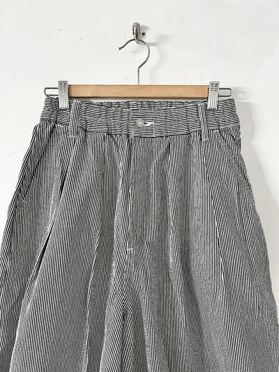 【美品】HARVESTY サーカスパンツ インディゴ・ホワイト 画像3