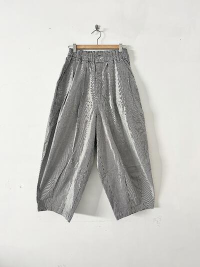 【美品】HARVESTY サーカスパンツ インディゴ・ホワイト 画像8