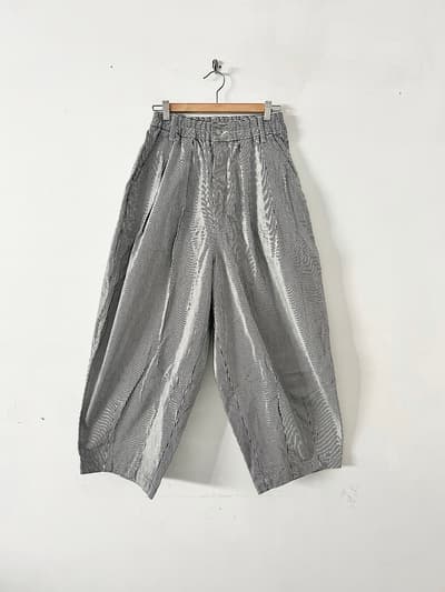 【美品】HARVESTY サーカスパンツ インディゴ・ホワイト 画像1