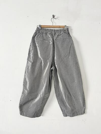 【美品】HARVESTY サーカスパンツ インディゴ・ホワイト 画像4