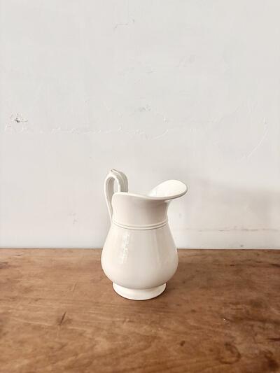 【フランスアンティーク 】サルグミンヌ ピシェ（水差し）高さ18cm ホワイト 画像6