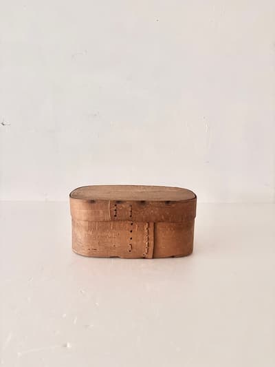 【北欧アンティーク】スヴェップアスク 木製 曲げわっぱ 小物入れ 伝統工芸品 画像1