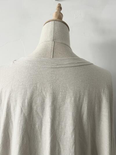 【美品】45R　BIG T-SHIRT　ホワイトベージュ　コットン　サイズ0 画像7