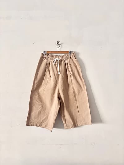 【美品】Gauze# ガーゼ コットンパンツ ベージュ F（フリーサイズ）G143　　 画像1