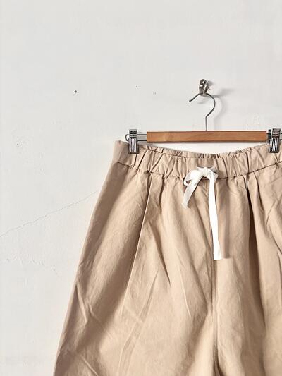 【美品】Gauze# ガーゼ コットンパンツ ベージュ F（フリーサイズ）G143　　 画像2