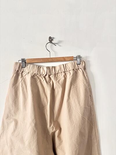 【美品】Gauze# ガーゼ コットンパンツ ベージュ F（フリーサイズ）G143　　 画像4