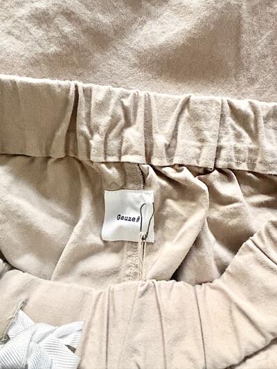 【美品】Gauze# ガーゼ コットンパンツ ベージュ F（フリーサイズ）G143　　 画像5