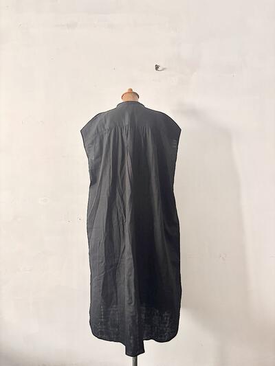 【未使用】Manna マンナ コットン シャツワンピース ブラック M 223545 タグ付　 画像6