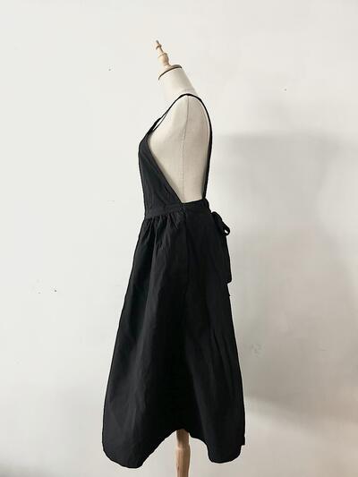 【未使用】GAUZE# コットン ワンショルダーストラップ エプロンワンピース 画像4