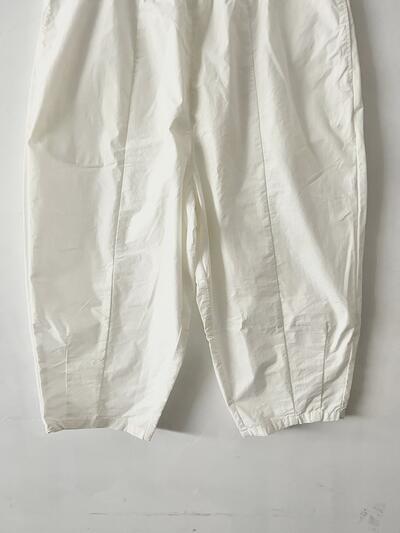 【未使用】GAUZE# コットンナイロンパンツ マットホワイト 画像5