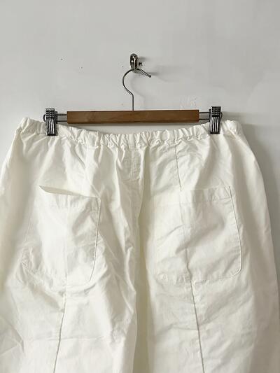 【未使用】GAUZE# コットンナイロンパンツ マットホワイト 画像4