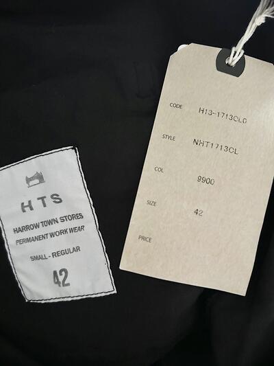 【未使用】HTS コットンリネン イージーパンツ　ブラック 画像6