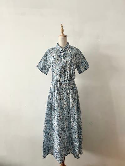 【美品】Makers shirt 鎌倉 花柄ワンピース 画像1