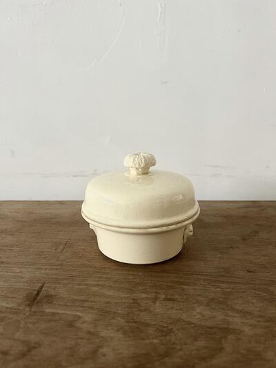 【フランス アンティーク】 SIMPLEX 蓋付 テリーヌ型 陶器 小物入れ　 画像10