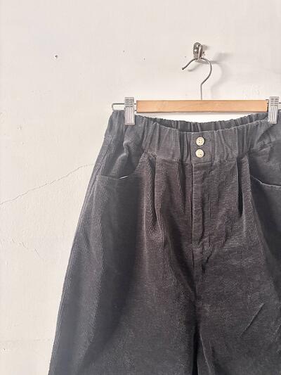 ビュルデサボン bulle de savon 11Wサッカーコーデュロイパンツ(25AW) kuro 　 画像2